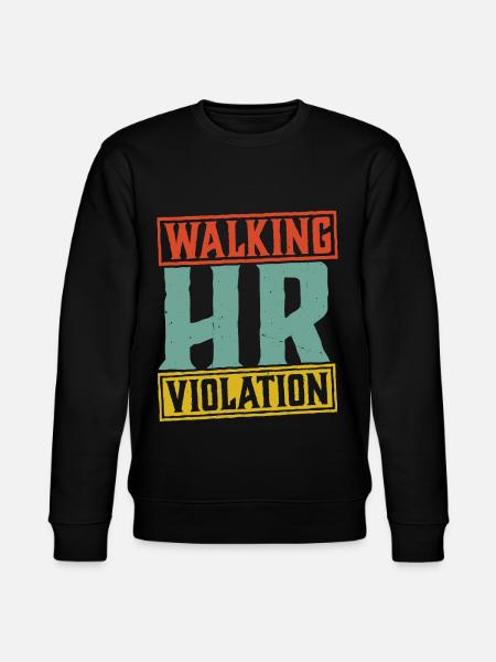 Walking Hr Violation 5 - Stanley/Stella CHANGER Unisex Organic Sweatshirt - black