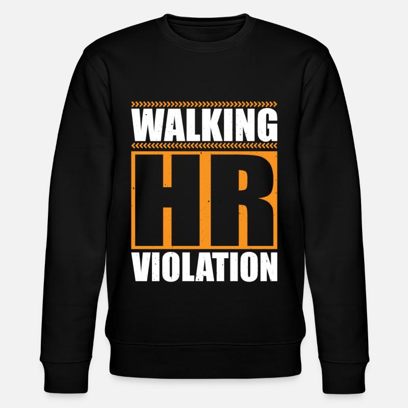 Walking Hr Violation 7 - Stanley/Stella CHANGER Unisex Organic Sweatshirt - black