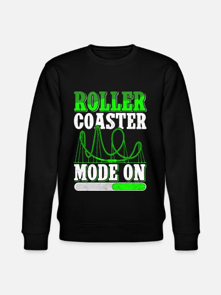 Roller Coaster Roller Coaster Gift - Stanley/Stella CHANGER Unisex Organic Sweatshirt - black