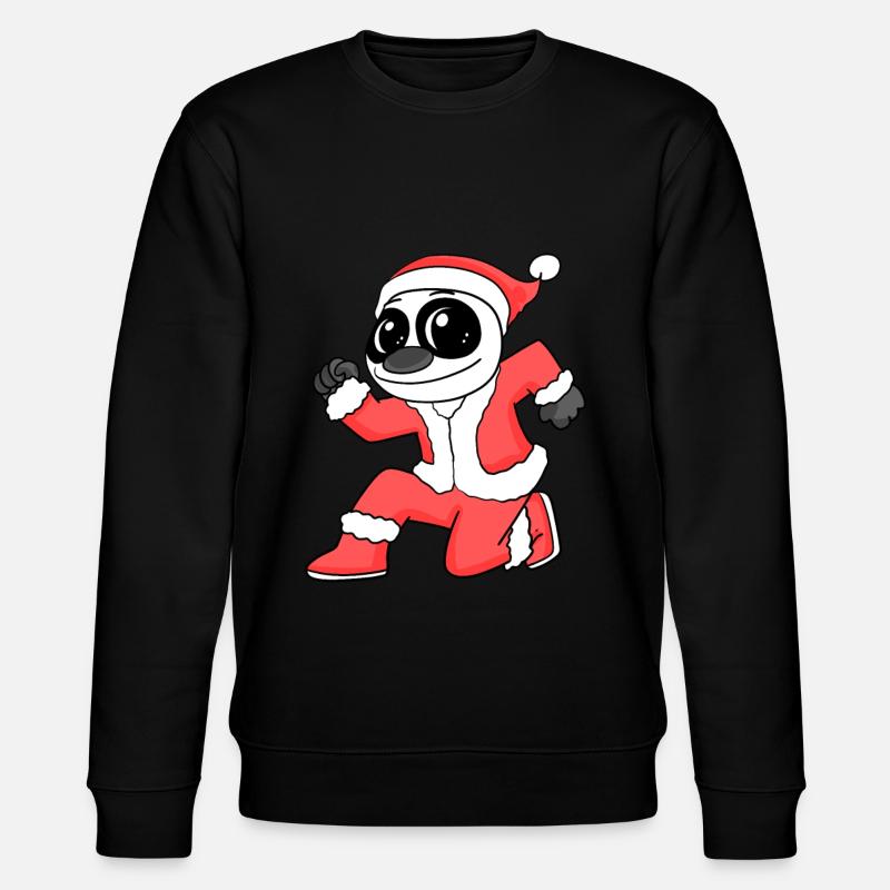 Panda Peluche Noël - Sweat bio CHANGER Stanley/Stella Unisexe - noir