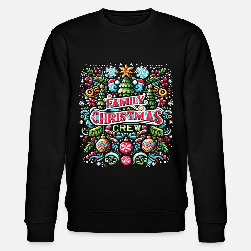 Équipe de Noël en famille - Sweat bio CHANGER Stanley/Stella Unisexe - noir