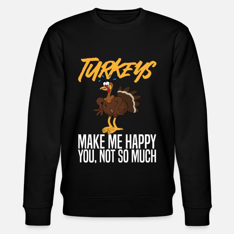 Dinde de Thanksgiving - Sweat bio CHANGER Stanley/Stella Unisexe - noir