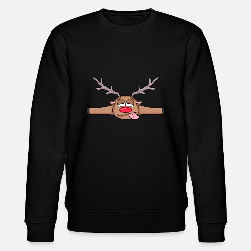 Roe deer lying down - Stanley/Stella CHANGER Unisex Organic Sweatshirt - black