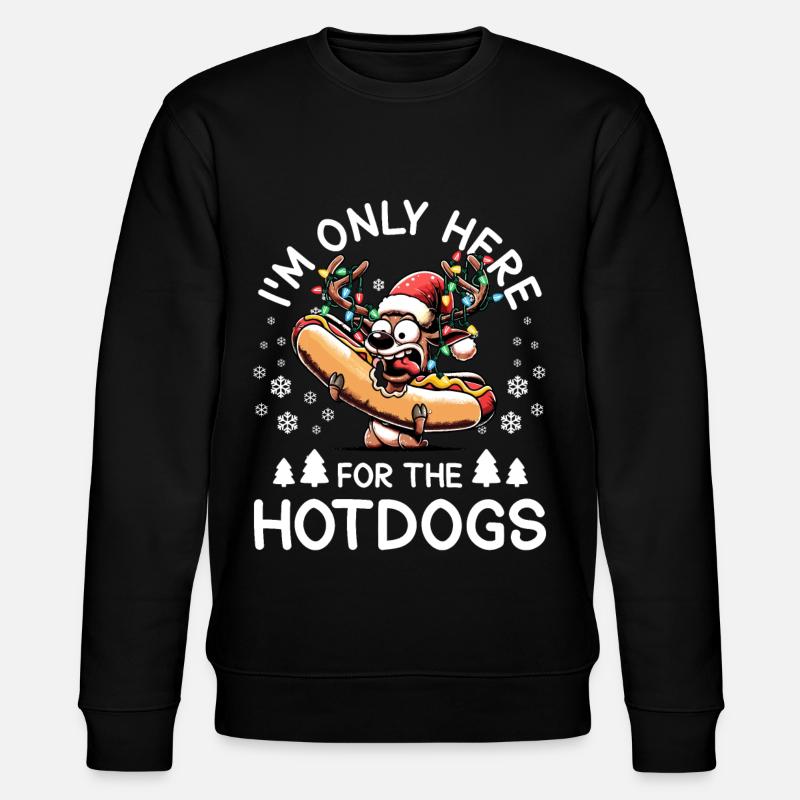 Hot-dog renne de Noël - Sweat bio CHANGER Stanley/Stella Unisexe - noir