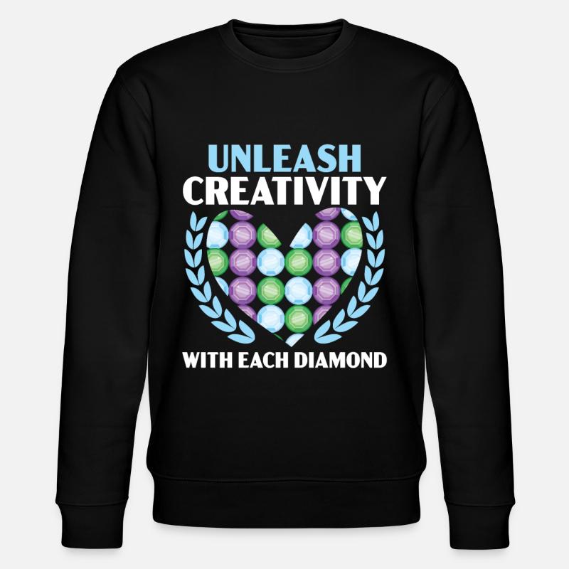 Diamantmalerei Handwerkszeug Diamantmaler - Stanley/Stella Unisex Bio-Sweatshirt CHANGER  - Schwarz