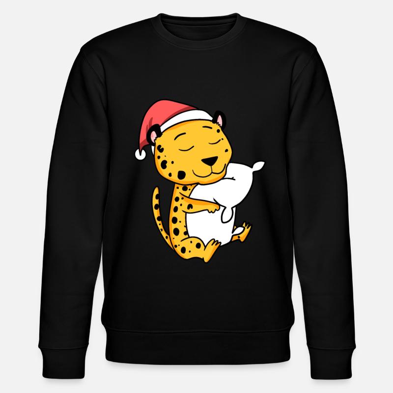 Guépard Mignon Fatigué Noël - Sweat bio CHANGER Stanley/Stella Unisexe - noir