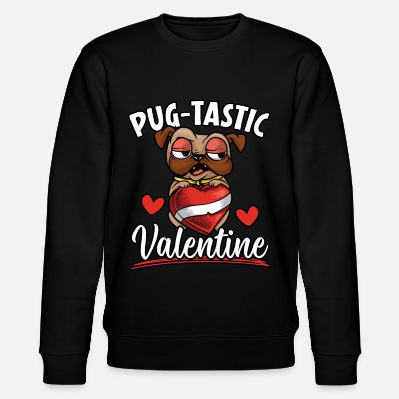 Gnome Valentinstag Gartenarbeit Gartenzwerg Liebha - Stanley/Stella Unisex Bio-Sweatshirt CHANGER  - Schwarz