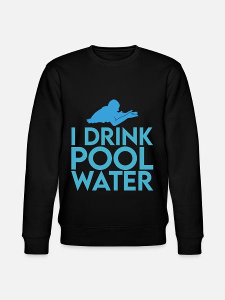 I Drink Pool Water 4 - Stanley/Stella CHANGER Unisex Organic Sweatshirt - black