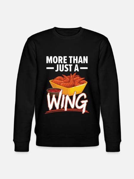 Buffalo Wings Foodie Comida Americana Pollo - Sudadera ecológica unisex CHANGER de Stanley/Stella - negro