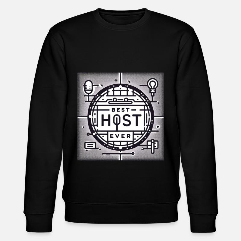 Best Host Ever 24 - Stanley/Stella Unisex Bio-Sweatshirt CHANGER  - Schwarz