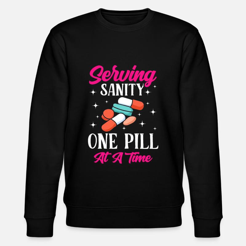 Funny Psychiatric - Stanley/Stella CHANGER Unisex Organic Sweatshirt - black