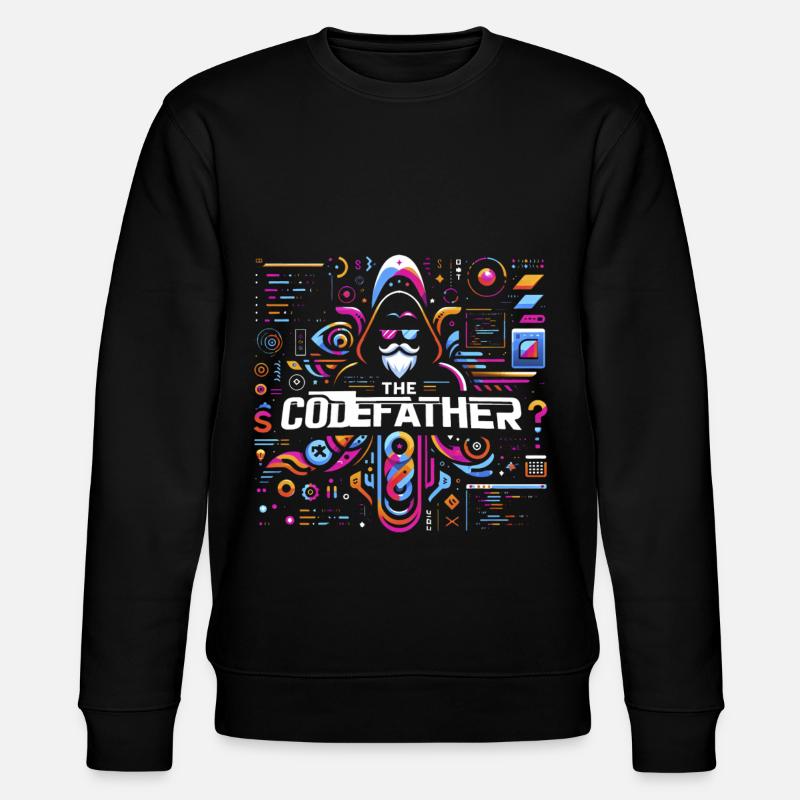 The Codefather 6 - Stanley/Stella Unisex Bio-Sweatshirt CHANGER  - Schwarz