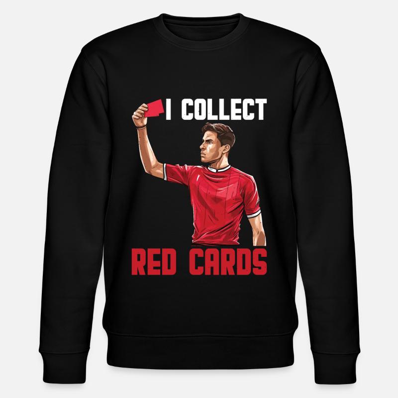 I Collect Red Cards 20 - Stanley/Stella Unisex Bio-Sweatshirt CHANGER  - Schwarz