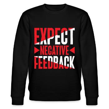 Expect Negative Feedback 2 - Stanley/Stella CHANGER Unisex Organic Sweatshirt - black - Front - Nik (191cm) & Marisol (170cm)