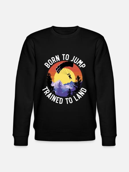 Paratroopers Skydiving Skydiving - Stanley/Stella CHANGER Unisex Organic Sweatshirt - black