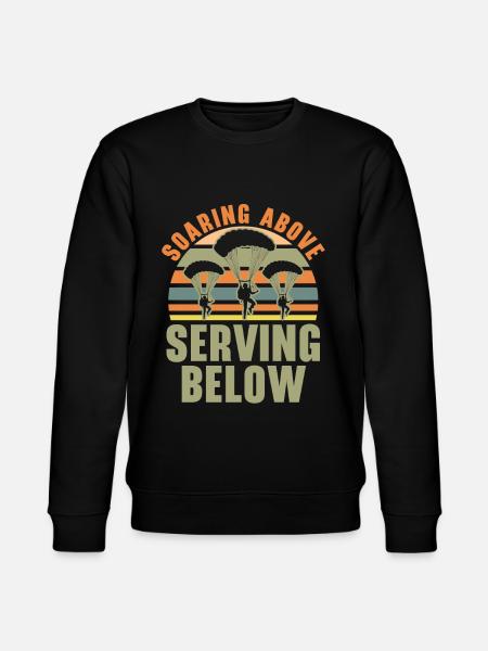 Paratroopers Skydiving Skydiving - Stanley/Stella CHANGER Unisex Organic Sweatshirt - black