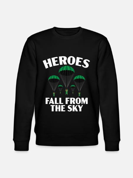 Paratroopers Skydiving Skydiving - Stanley/Stella CHANGER Unisex Organic Sweatshirt - black