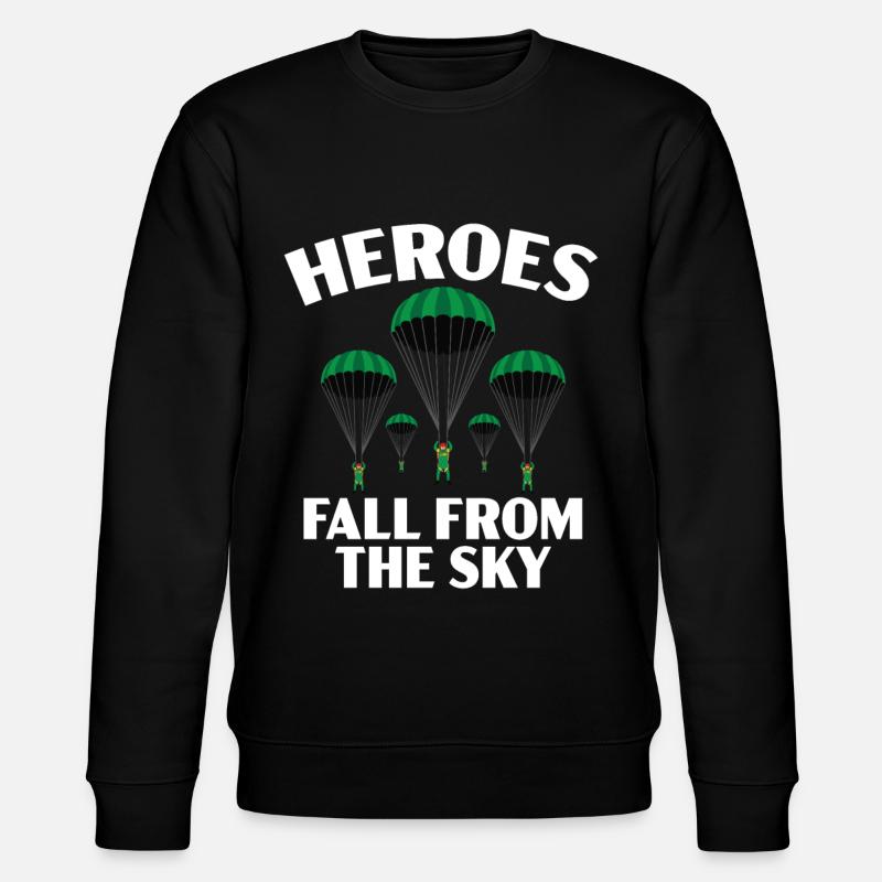 Parachutistes Parachutisme Parachutisme - Sweat bio CHANGER Stanley/Stella Unisexe - noir