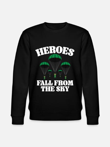 Paratroopers Skydiving Skydiving - Stanley/Stella CHANGER Unisex Organic Sweatshirt - black