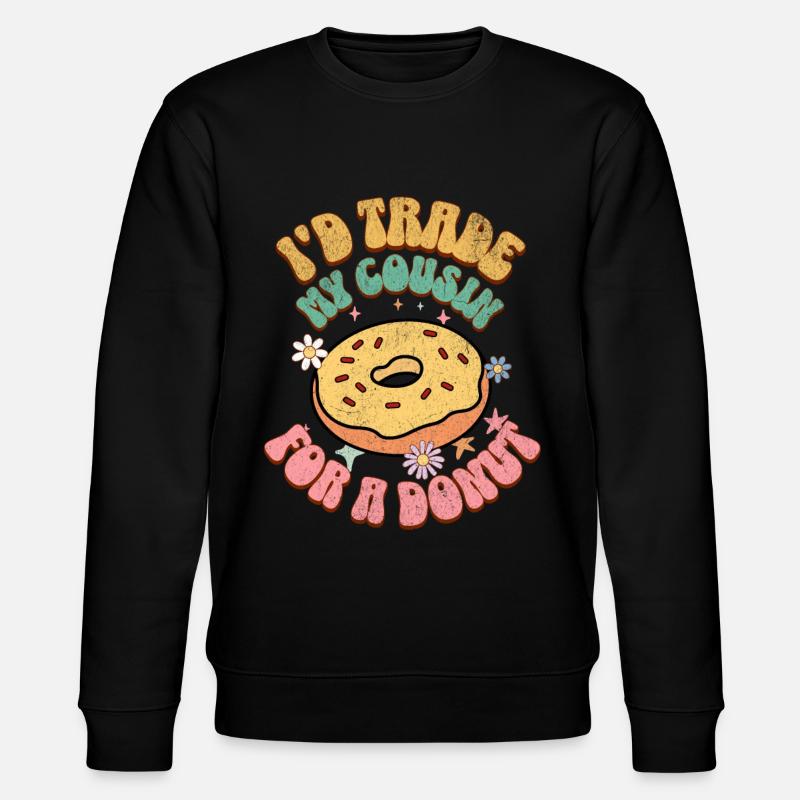 Doughnut - Stanley/Stella CHANGER Unisex Organic Sweatshirt - black