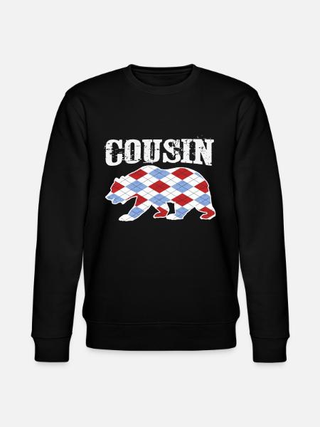 Cousin Tshirt Design - Stanley/Stella CHANGER Unisex Organic Sweatshirt - black