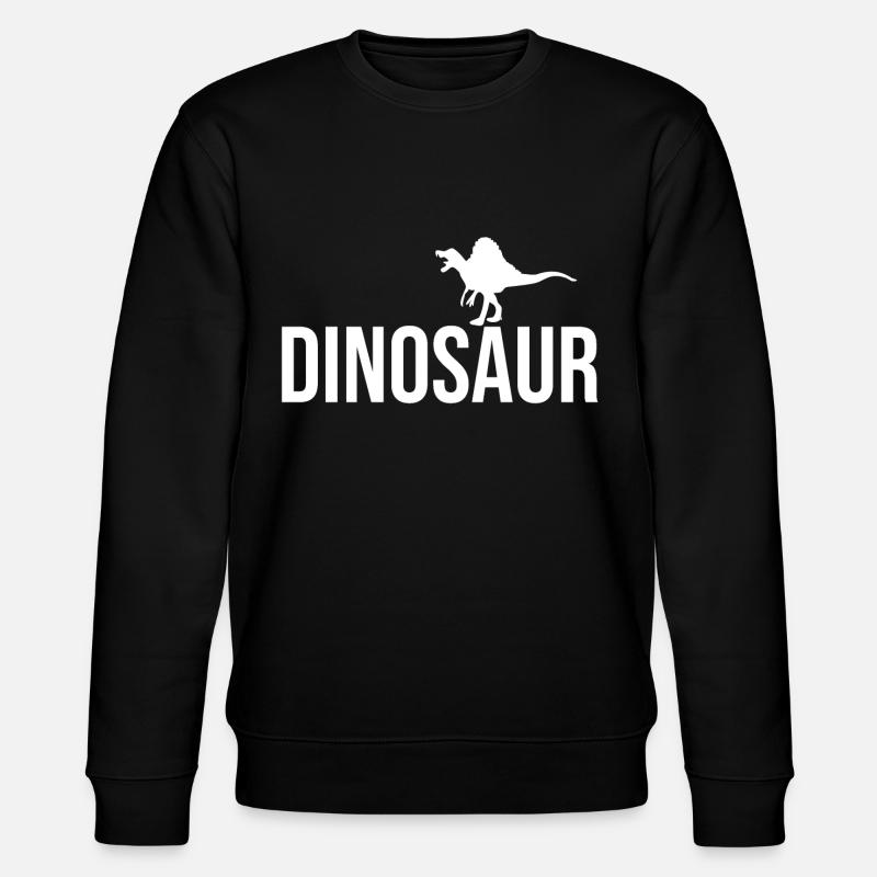 Dinosaur - Stanley/Stella Unisex Bio-Sweatshirt CHANGER  - Schwarz