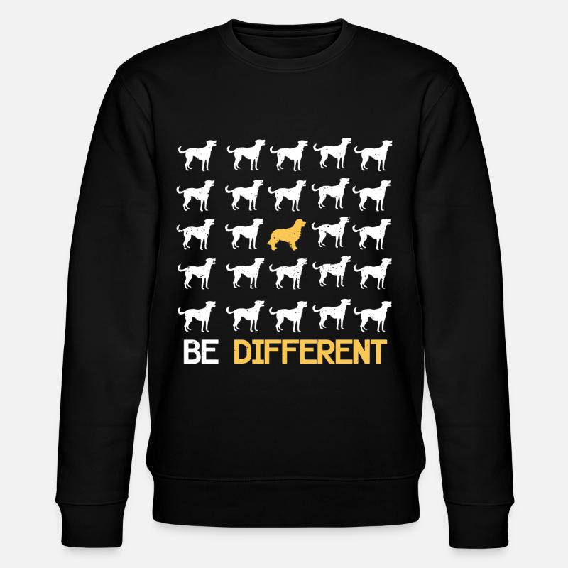 Golden Retriver Hundebesitzer Geschenk - Stanley/Stella Unisex Bio-Sweatshirt CHANGER  - Schwarz