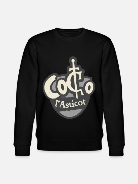 Coco l'Asticot, surnom de Merlin - Sweat bio CHANGER Stanley/Stella Unisexe - noir