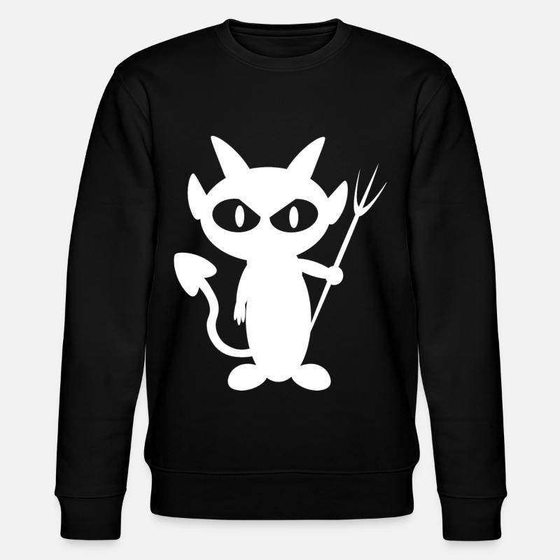 T-shirt Diable Blanc - Sweat bio CHANGER Stanley/Stella Unisexe - noir