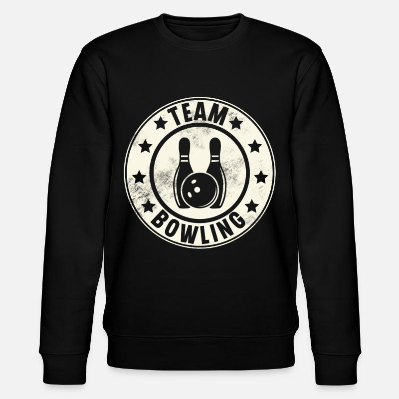 Bowling Team - Stanley/Stella Unisex Bio-Sweatshirt CHANGER  - Schwarz