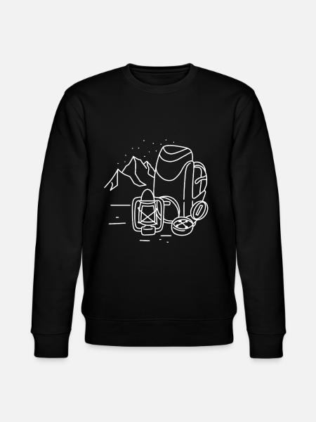 Wandern Berge - Stanley/Stella Unisex Bio-Sweatshirt CHANGER - Schwarz