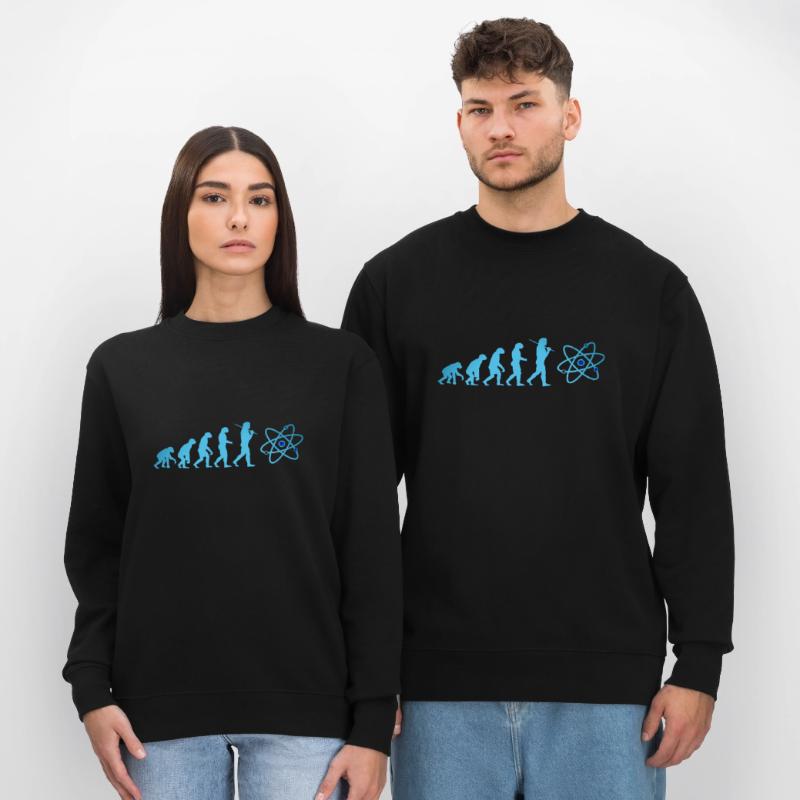 SCIENCE Evolution with Atom Neutron Big Bang Stanley/Stella CHANGER Unisex Organic Sweatshirt