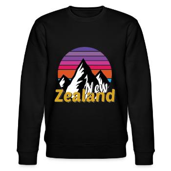 new zealand - Stanley/Stella Unisex Bio-Sweatshirt CHANGER  - Schwarz - Vorne - Nik (191cm) & Marisol (170cm)