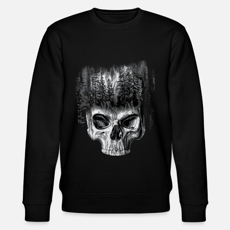 Forêt de crâne - Sweat bio CHANGER Stanley/Stella Unisexe - noir