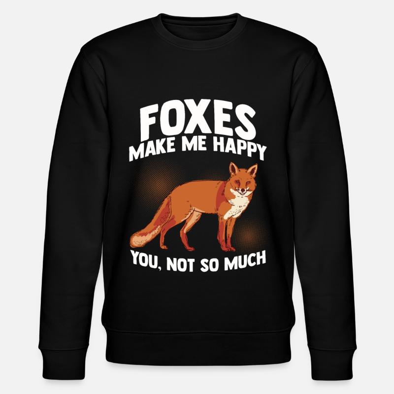 Fox - Stanley/Stella CHANGER Unisex Organic Sweatshirt - black