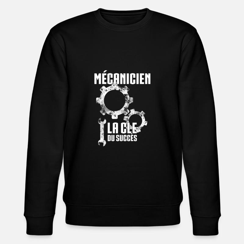 Mécanicien la clé du succès - Sweat bio CHANGER Stanley/Stella Unisexe - noir