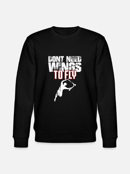 Trottinette - pas besoin d'ailes pour voler - Sweat bio CHANGER Stanley/Stella Unisexe - noir