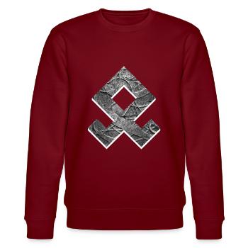 Rune Viking - Stanley/Stella Unisex Bio-Sweatshirt CHANGER  - Burgunderrot - Vorne - Nik (191cm) & Marisol (170cm)