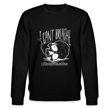 I can 't breathe - black lives matter - Stanley/Stella Unisex Bio-Sweatshirt CHANGER  - Schwarz - Vorne - Nik (191cm) & Marisol (170cm)