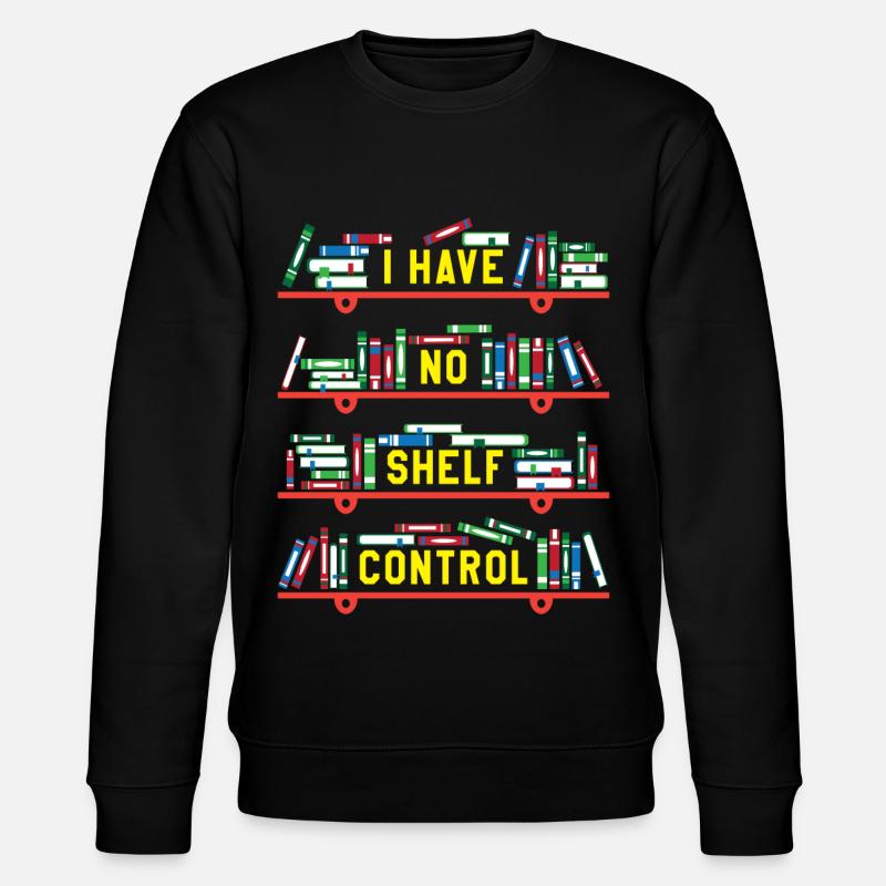Bücher Sammeln Bibliothek - Stanley/Stella Unisex Bio-Sweatshirt CHANGER  - Schwarz
