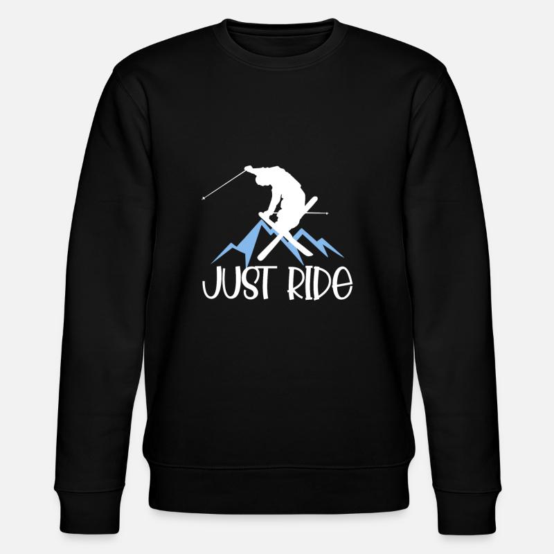 Ski just ride - Stanley/Stella CHANGER Unisex Organic Sweatshirt - black