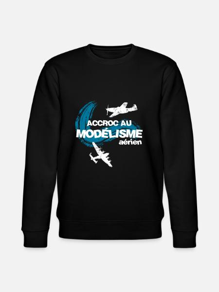 Accroc au modélisme aérien - Sweat bio CHANGER Stanley/Stella Unisexe - noir