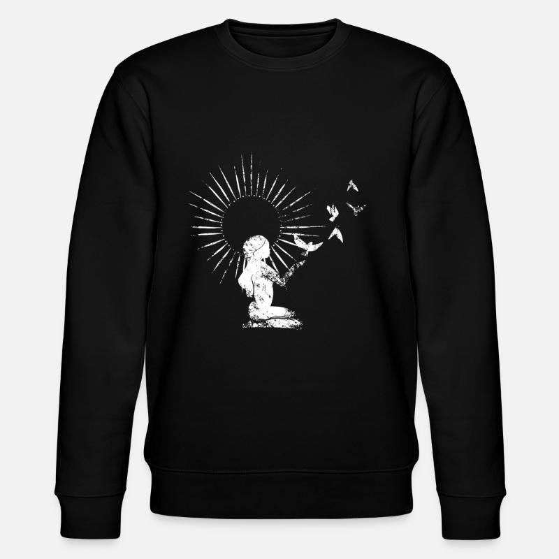 Zen yoga relax oiseaux - Sweat bio CHANGER Stanley/Stella Unisexe - noir