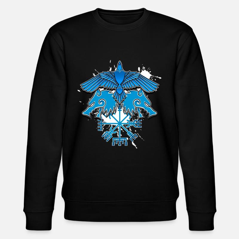 Gott Odin Wikinger - Stanley/Stella Unisex Bio-Sweatshirt CHANGER  - Schwarz