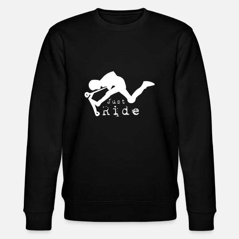 Just ride - Freestyle scooter - Stanley/Stella CHANGER Unisex Organic Sweatshirt - black