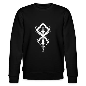Rune Berserker - Stanley/Stella Unisex Bio-Sweatshirt CHANGER  - Schwarz - Vorne - Nik (191cm) & Marisol (170cm)