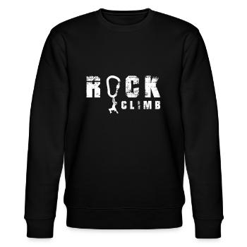 Rock Climb - Stanley/Stella CHANGER Unisex Organic Sweatshirt - black - Front - Nik (191cm) & Marisol (170cm)