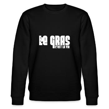 Le gras c'est la vie - Sweat bio CHANGER Stanley/Stella Unisexe - noir - Devant - Nik (191cm) & Marisol (170cm)