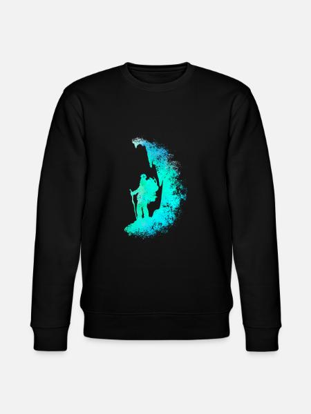 Kletterer / Klettererkunst - Stanley/Stella Unisex Bio-Sweatshirt CHANGER  - Schwarz