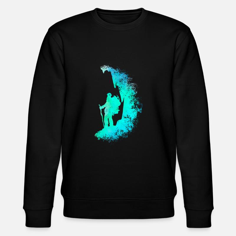 Climbing climber / climber art - Stanley/Stella CHANGER Unisex Organic Sweatshirt - black